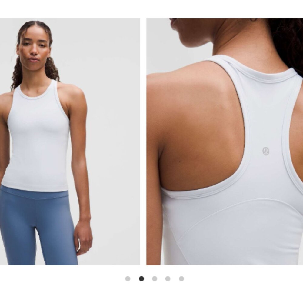 lululemon athletica White Racerback Tank Top